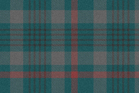 Blue tonal plaid with red accent