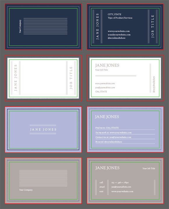 image of business card template.