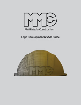 Logo style guide created for Multi Media Construction by the author/instructor, Chris Schiotis