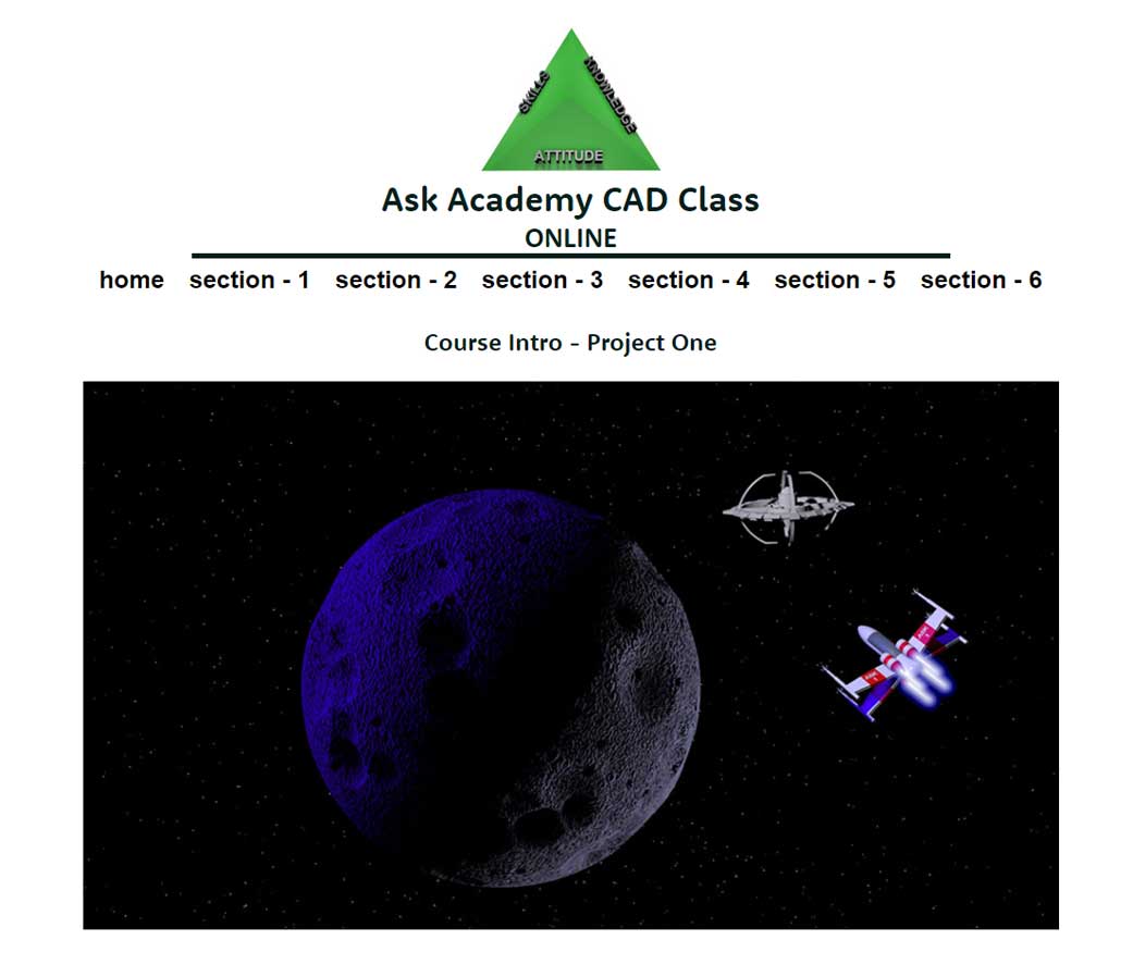 Screenshot of the ASk academy project site