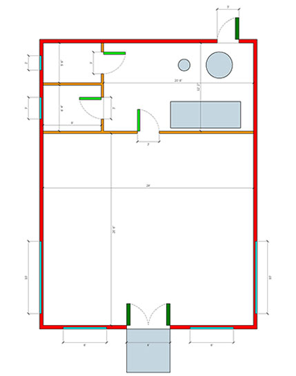 This is what our completed floorplan will look like.